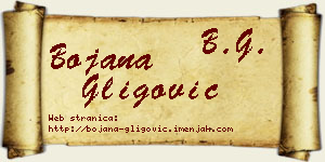 Bojana Gligović vizit kartica
